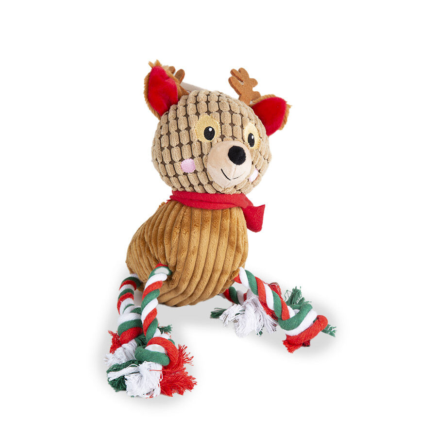 Guau Christmas Reno de Peluche con Cuerda para perros, , large Imagen numero 3